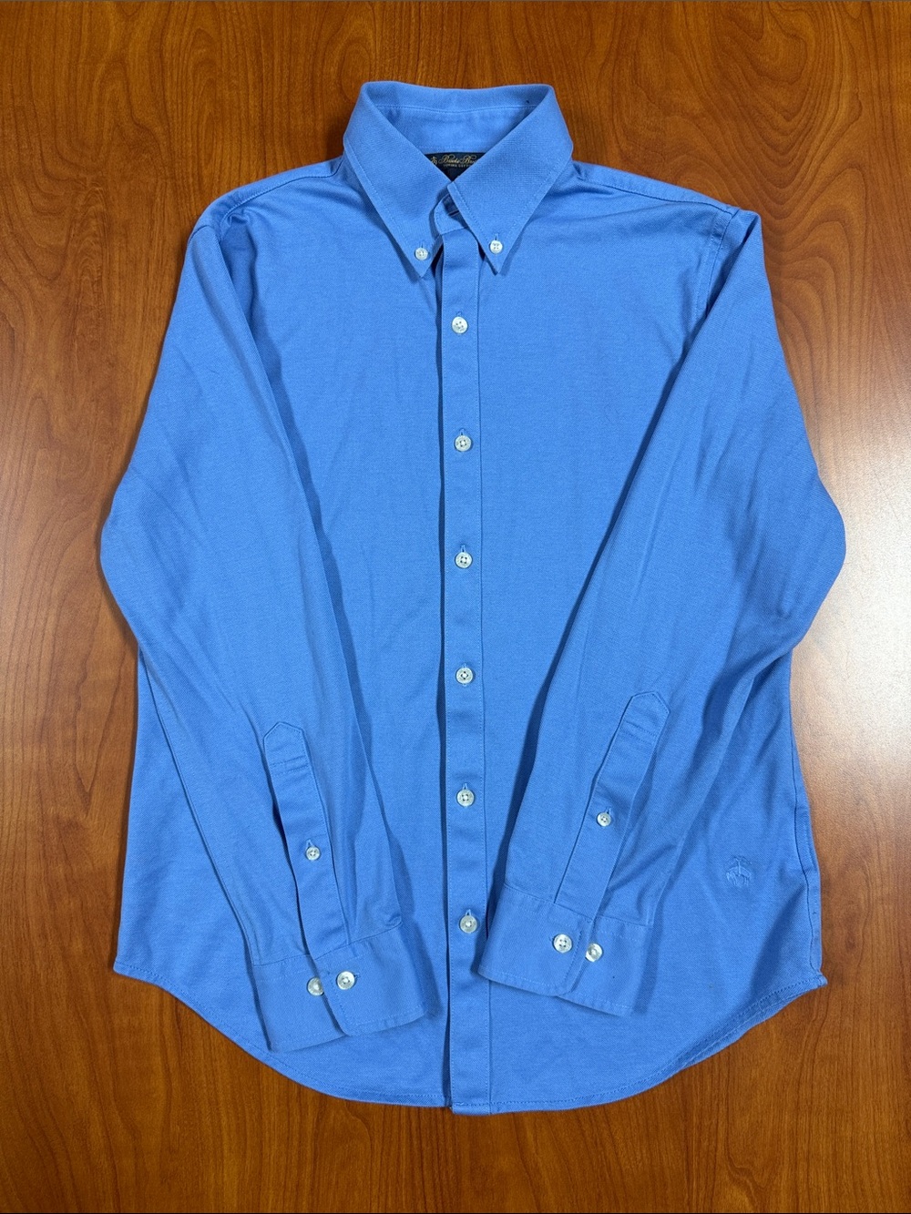 Brooks Brothers Supima Cotton Solid Light Blue Button-Down Shirt
